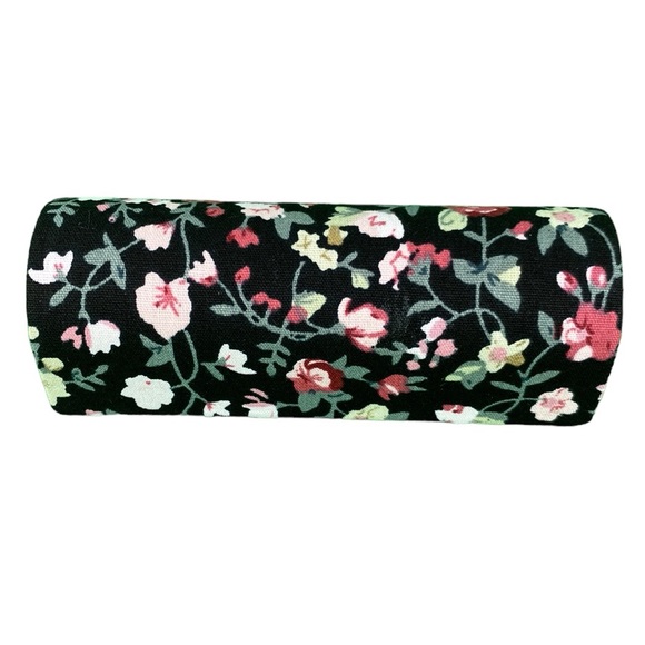 Retro Floral Print Black Lipstick Holder with Mirror - Picture 6 of 15